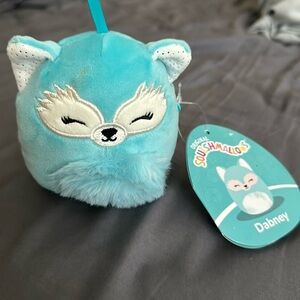 3.5” Dabney Fox Squishmallow Clip